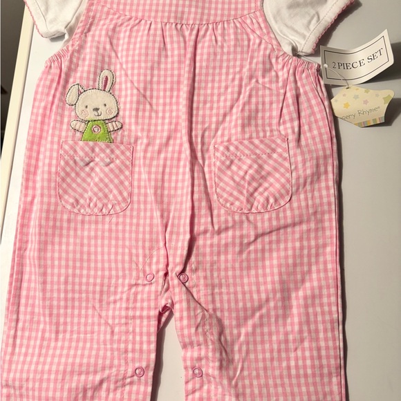 Nursery Rhyme Other - Nursery Rhyme Baby Pink And White Checkered 2- Piece, Snap Bottoms, 0-3 Months